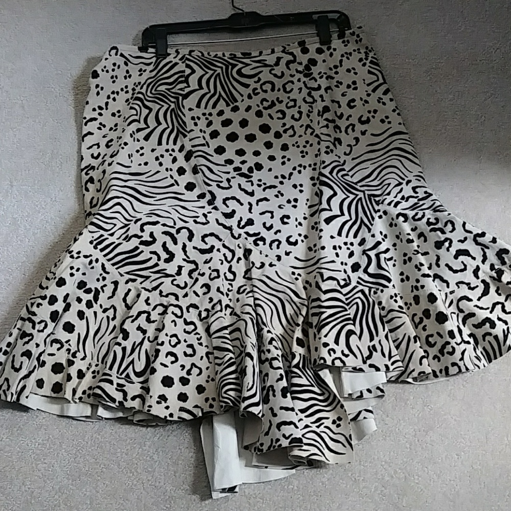 Suede skirt